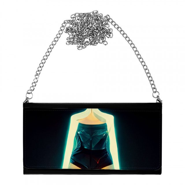 Neon Cyberpunk Woman Women’s Wallet Clutch – Cool Clutch for Women