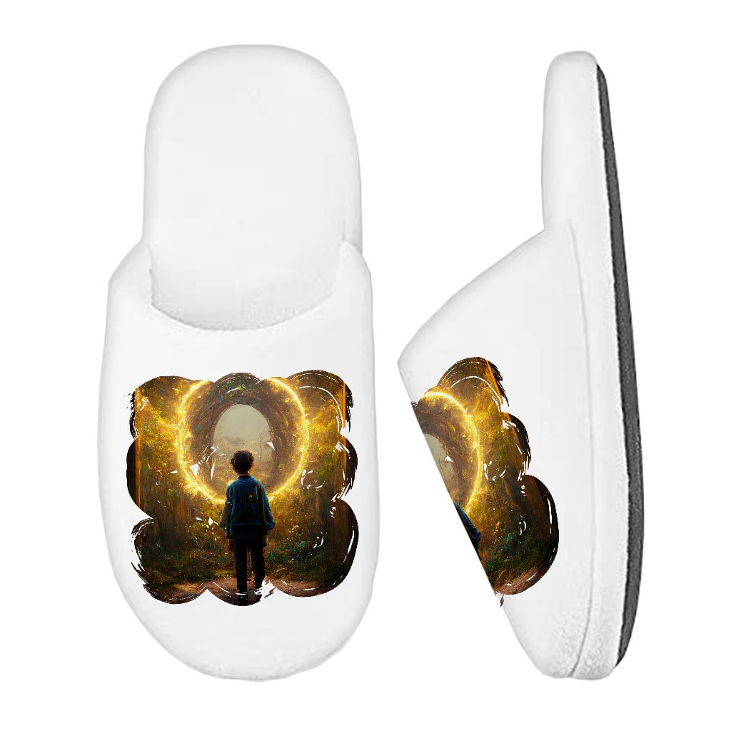 Fairy Land Fantasy Art Memory Foam Slippers – Magical Forest Slippers