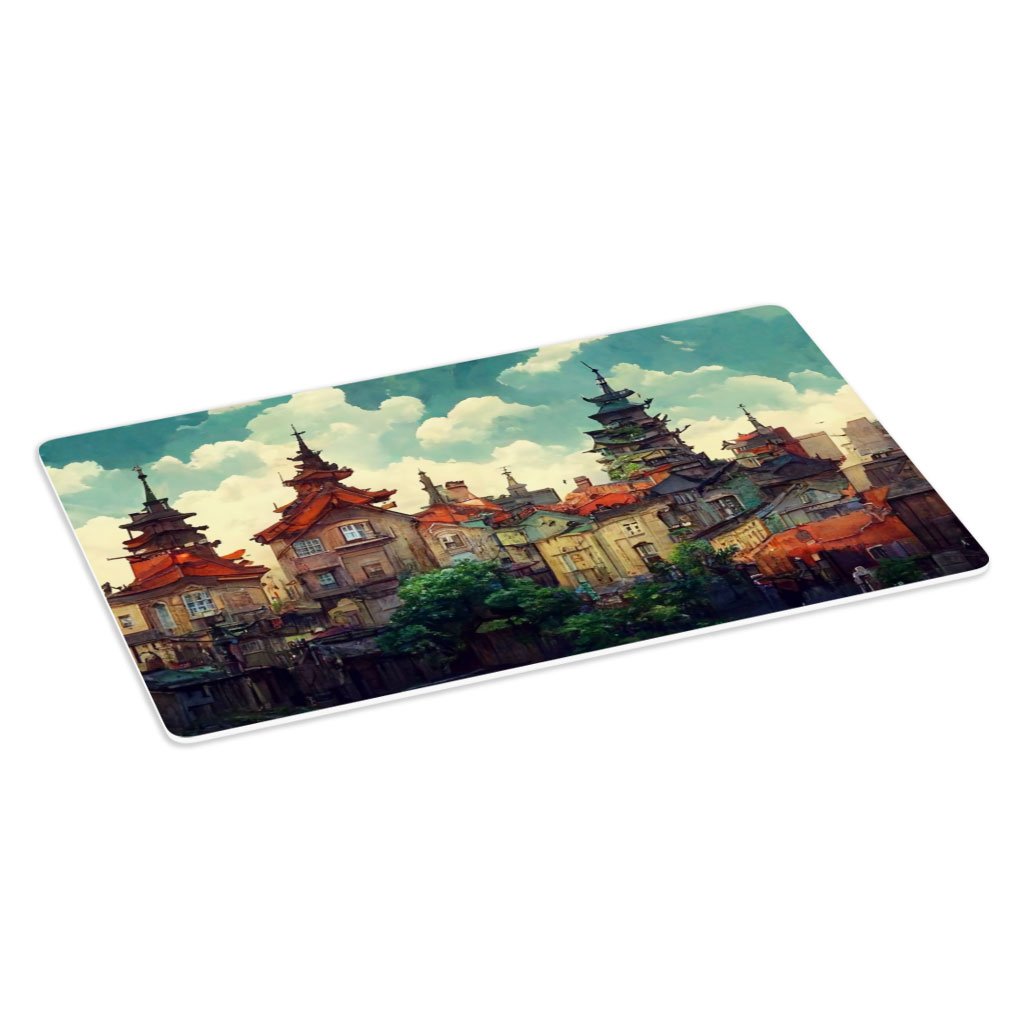 Anime City Art Placemats 2 PCS – Nature Placemats for Kitchen Table