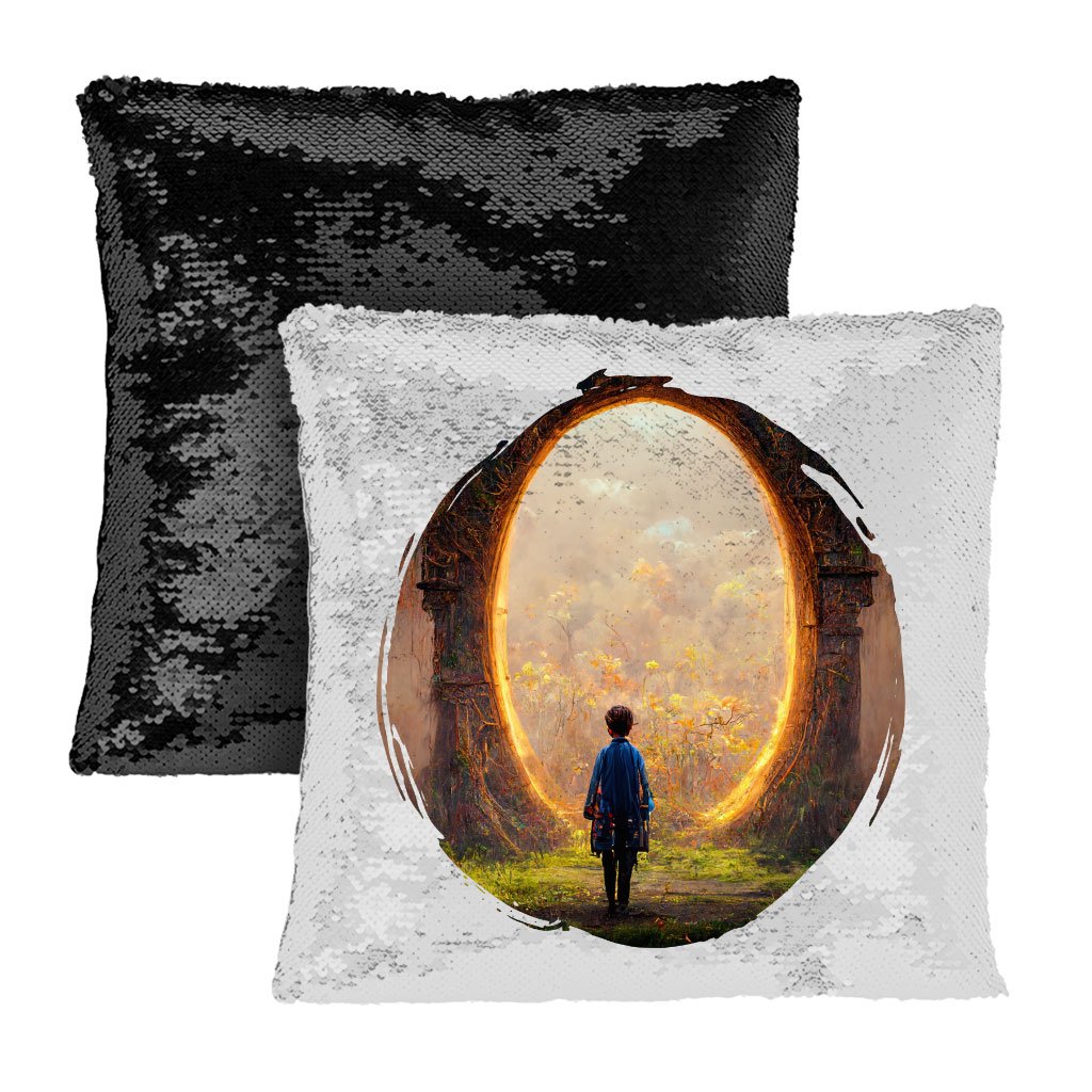 Anime Fantasy Land Art Sequin Pillow Case – Magical Forest Pillowcase