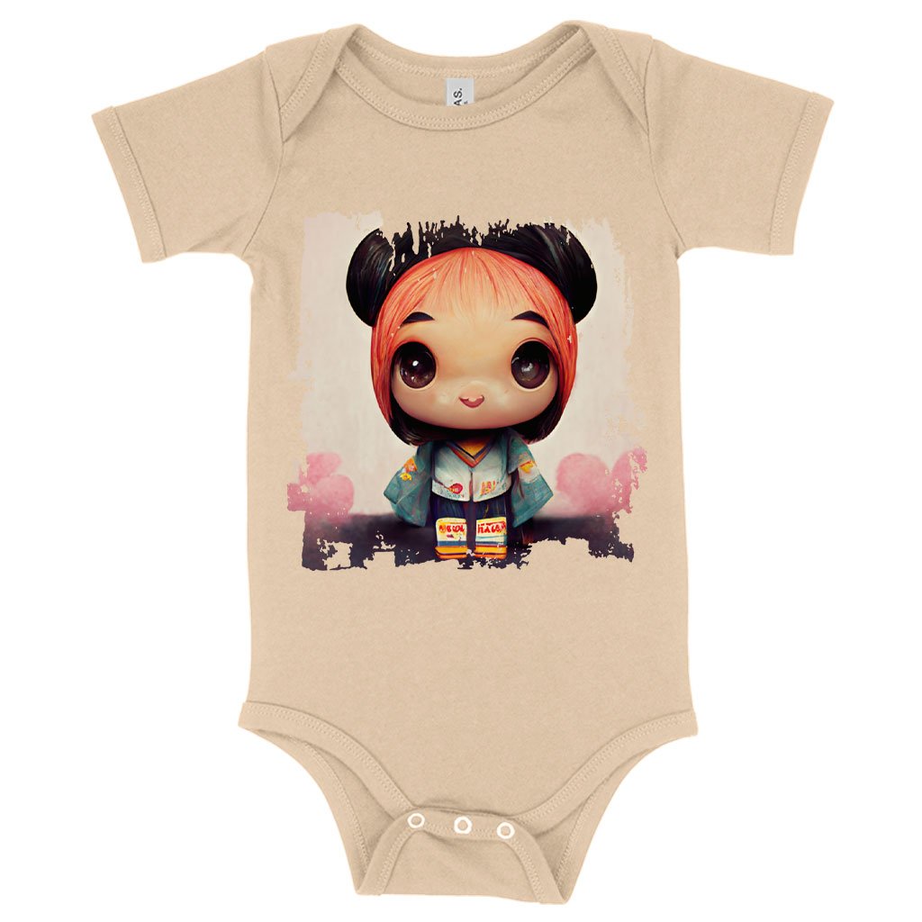 Girl Print Baby Jersey Onesie – Anime Baby Onesie – Anime Print Baby One-Piece