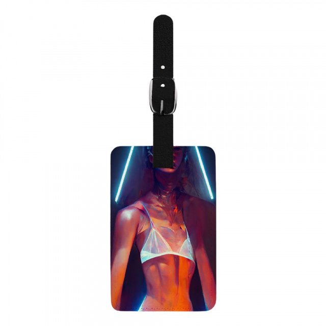 Cool Supermodel Art Luggage – Cool Travel Bag – Futuristic Luggage