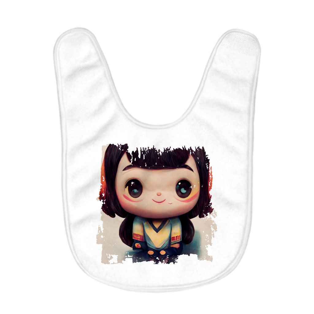 Anime Girl Smiling Baby Bibs – Anime Print Baby Feeding Bibs | Shopamericaio