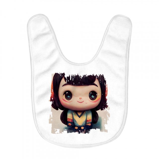 Anime Girl Smiling Baby Bibs – Anime Print Baby Feeding Bibs | Shopamericaio