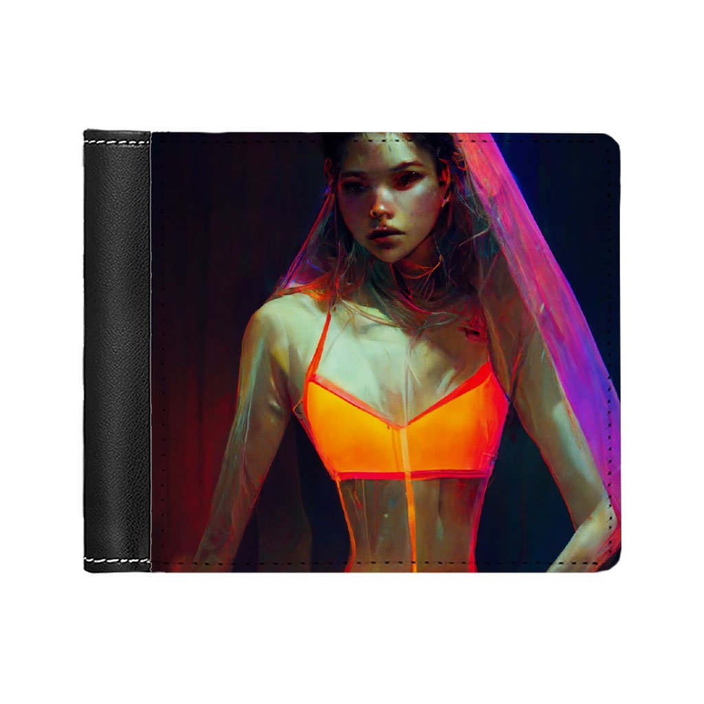 Female Body Silhouette Art Men’s Wallet – Graphic Wallet – Fantasy Wallet