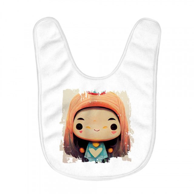 Cute Anime Girl Print Baby Bibs – Kawaii Baby Feeding Bibs | Shopamericaio