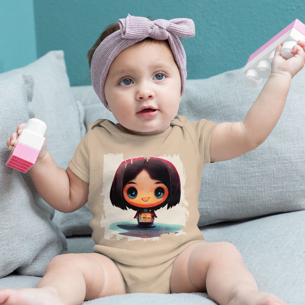 Japanese Young Cute Girl Baby Jersey Onesie – Kawaii Baby Onesie | Shopamericaio