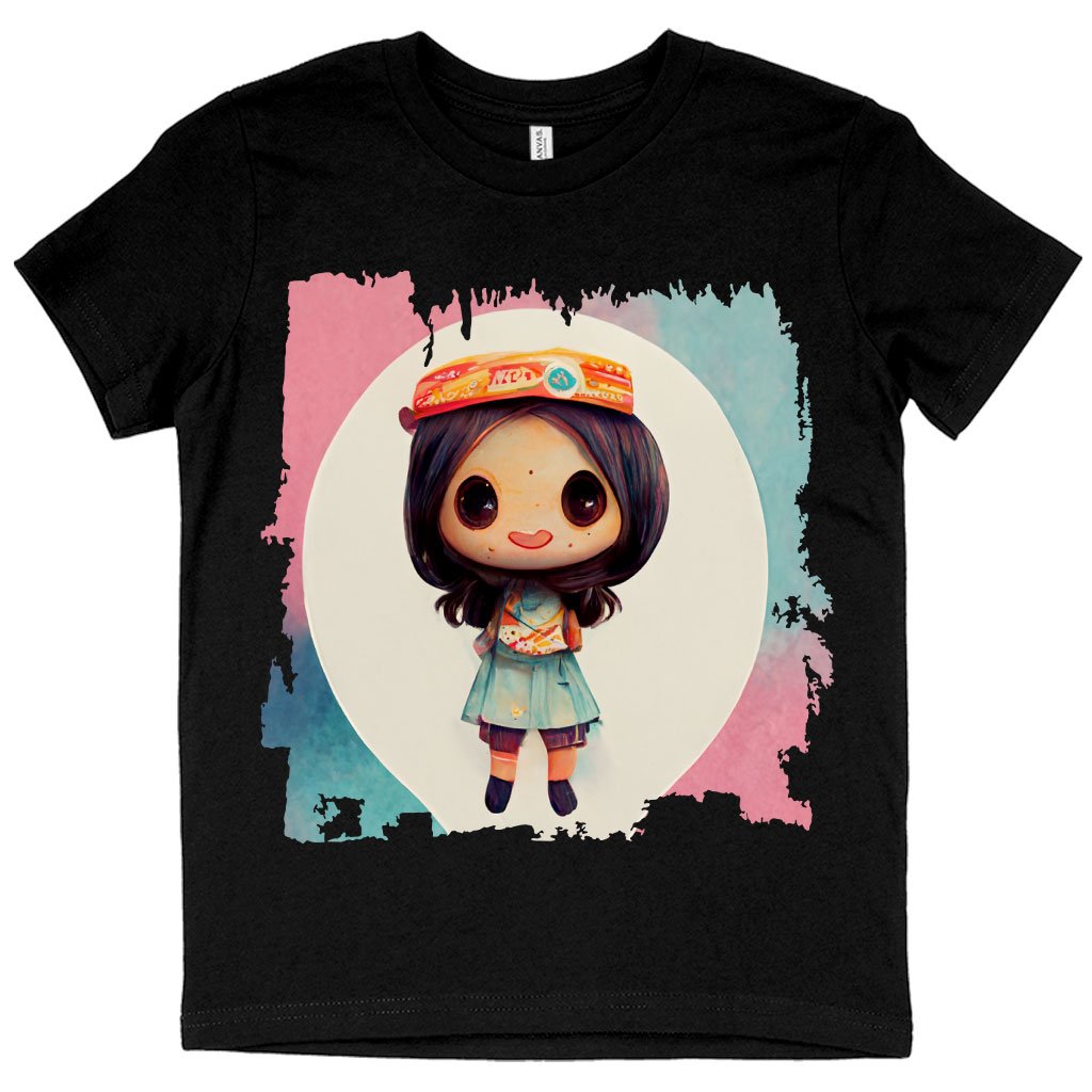 Kawaii Baby Girl Kids’ T-Shirt – Anime Style T | Cute Dinosaur Toddler Hoodie