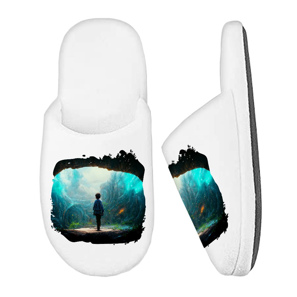 Dream World Fantasy Art Memory Foam Slippers – Nature Slippers | Shopamericaio