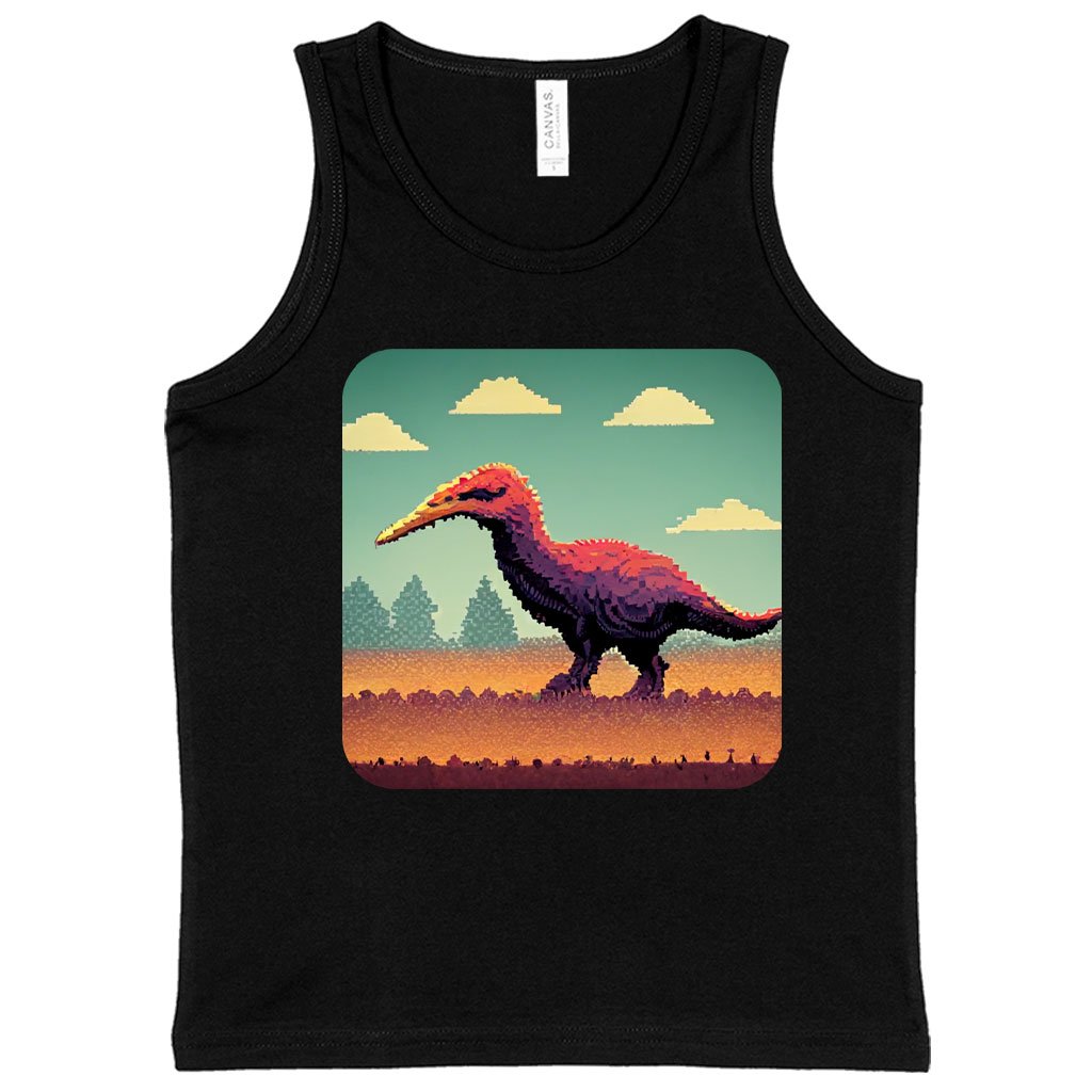 Cute Dinosaur Kids’ Jersey Tank – Dino Sleeveless T-Shirt | Shopamericaio