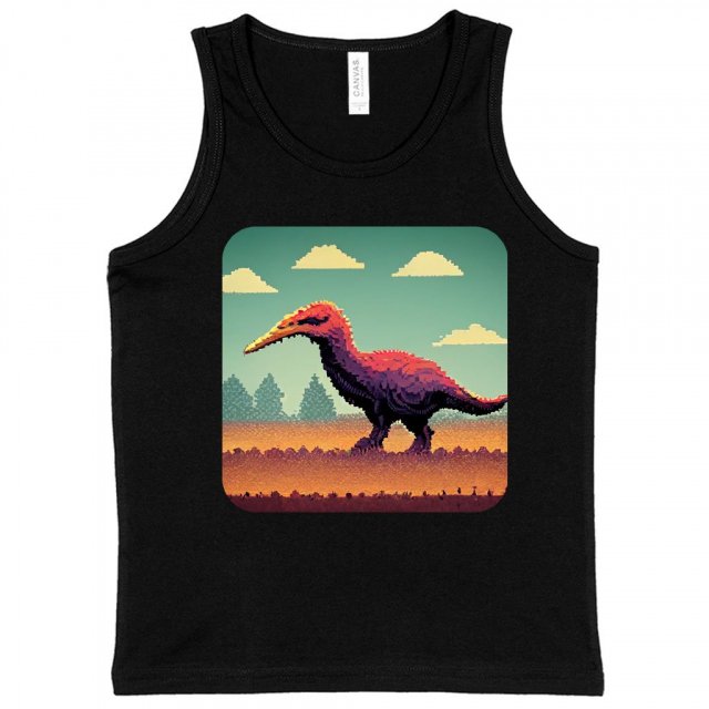 Cute Dinosaur Kids’ Jersey Tank – Dino Sleeveless T-Shirt | Shopamericaio