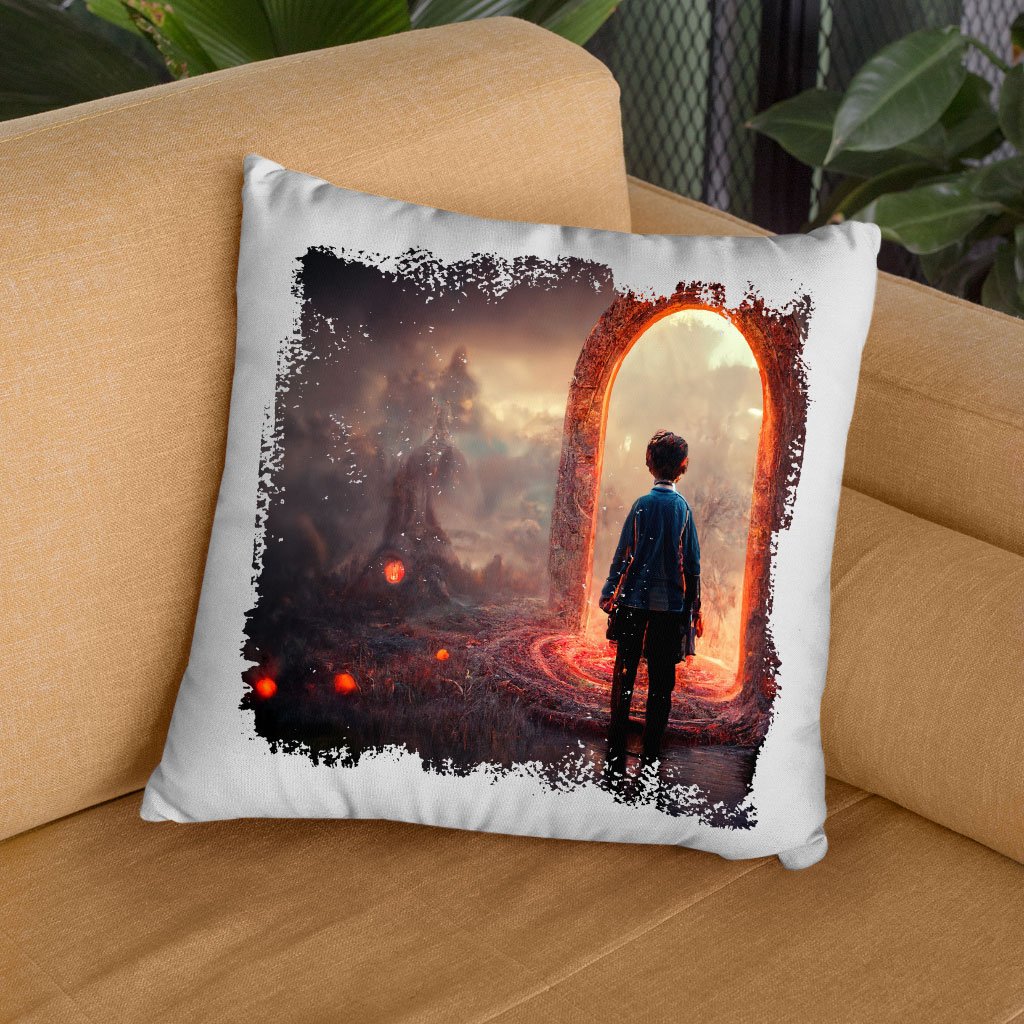 Magical World Fantasy Art Square Pillow Cases – Portal Pillow Covers