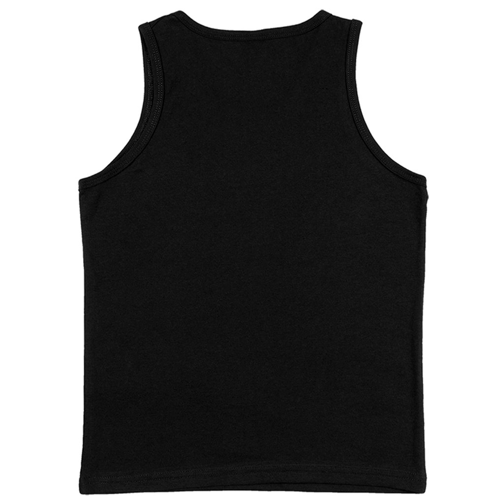 Cute Dino Kids’ Jersey Tank – Pixel Sleeveless T-Shirt – Printed Kids’ Tank Top