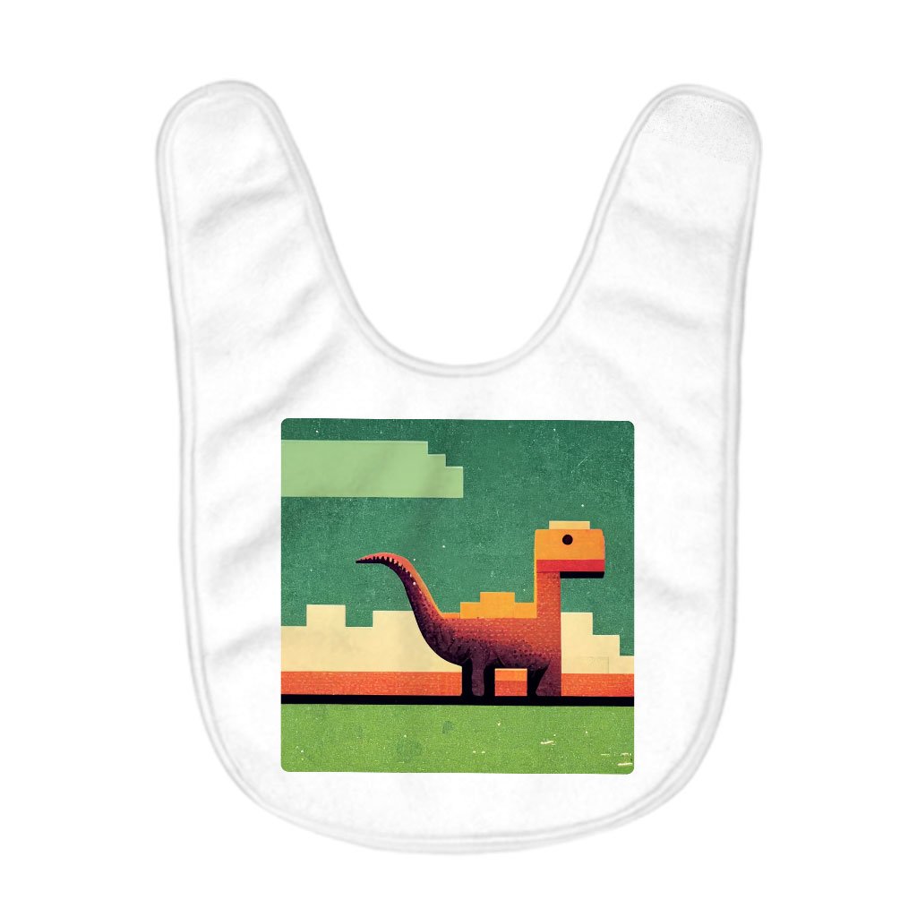 Dino Pixel Art Baby Bibs – Dinosaurs Baby Feeding Bibs | Shopamericaio