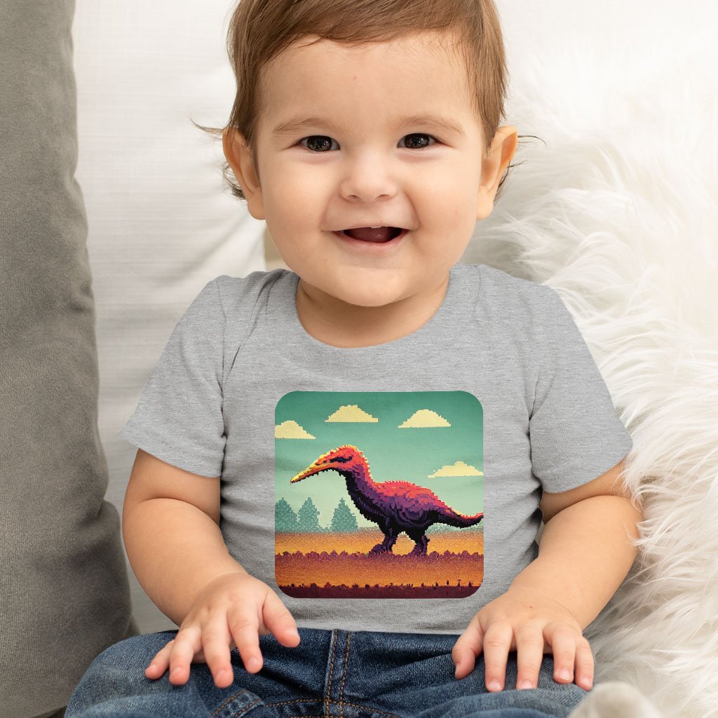 Cute Dinosaur Baby Jersey T-Shirt – Dino Baby T-Printed T | Shopamericaio