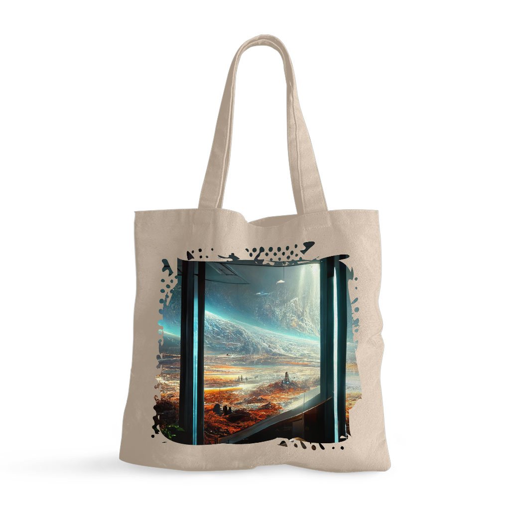 Futuristic Cities Fantasy Art Small Tote Bag – Cool Shopping Bag | Shopamericaio