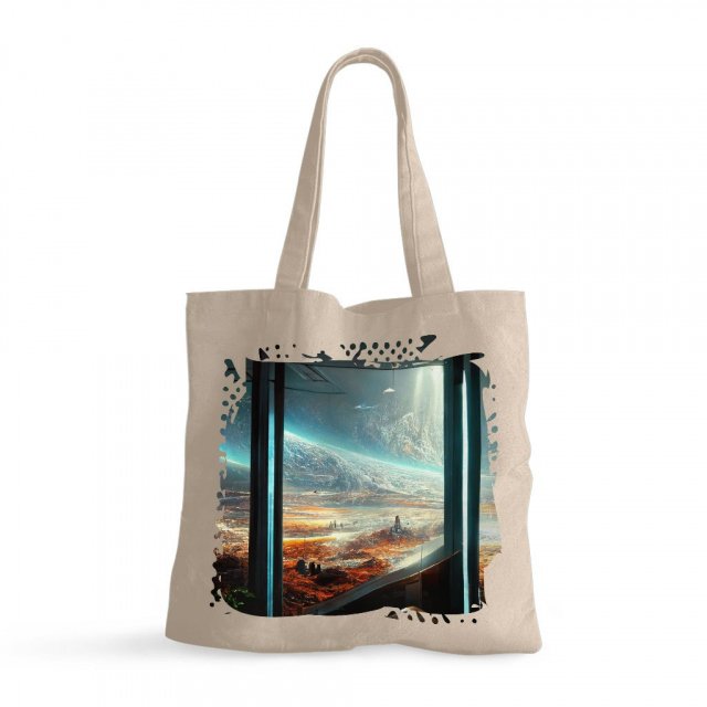 Futuristic Cities Fantasy Art Small Tote Bag – Cool Shopping Bag | Shopamericaio
