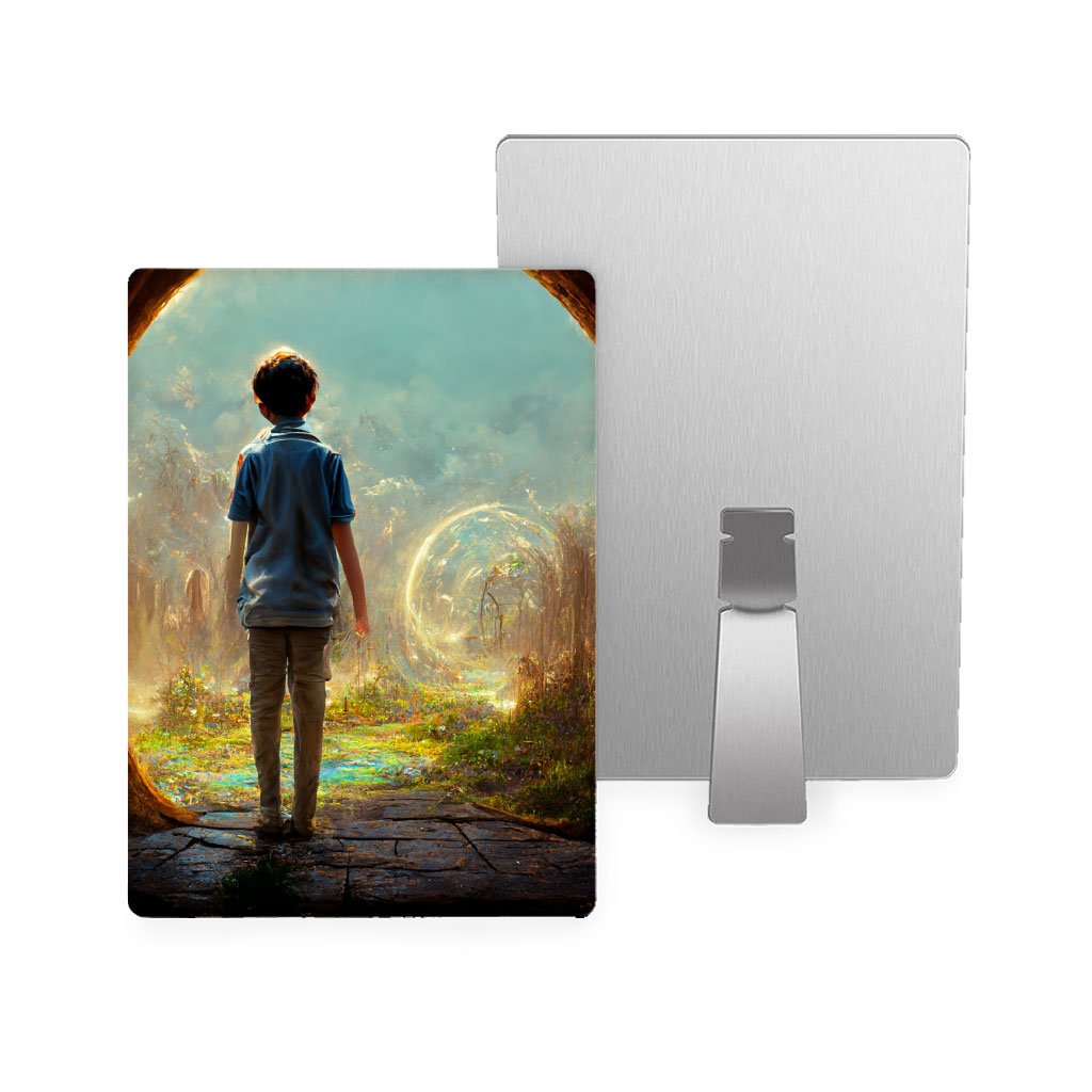 Fantasy World Digital Art Metal Photo Prints – Magical Forest Decor Picture