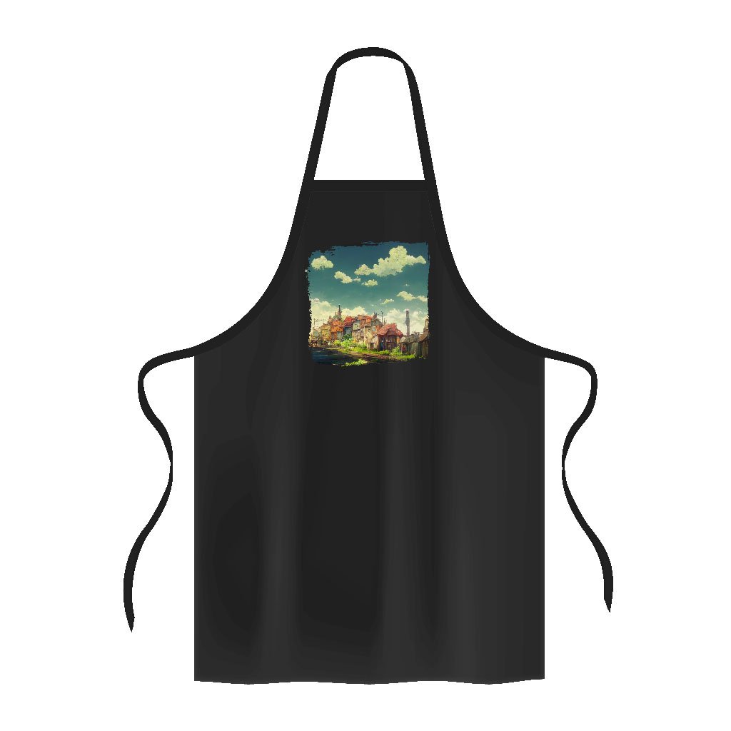 City Pop Anime - Art Cooking Apron - Printed Apron for Men for Women