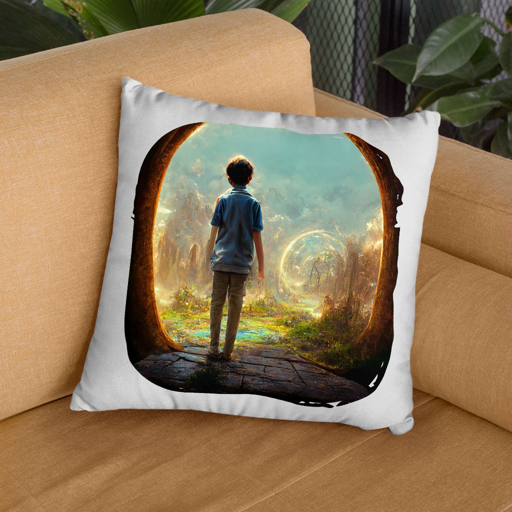 Fantasy World Digital Art Square Pillow Cases – Magical Forest Pillow Covers