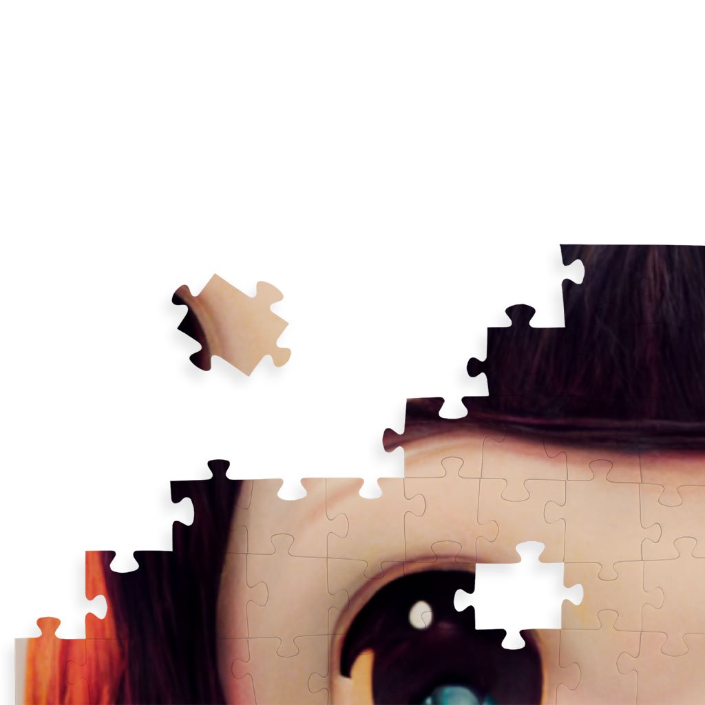 Anime Girl Smiling Puzzles – Anime Print Jigsaw Puzzle – Cute Puzzles