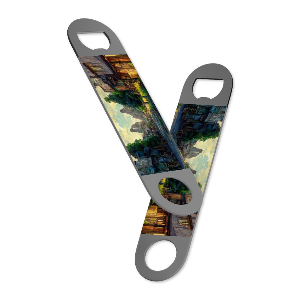 Anime City Digital Art Bottle Opener – Cartoon Beer Opener | Shopamericaio