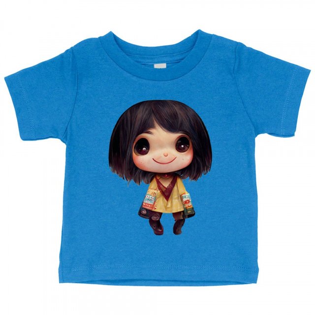 Kawaii Anime Face Baby Jersey T-Shirt – Cute Baby T-Japanese T | Shopamericaio