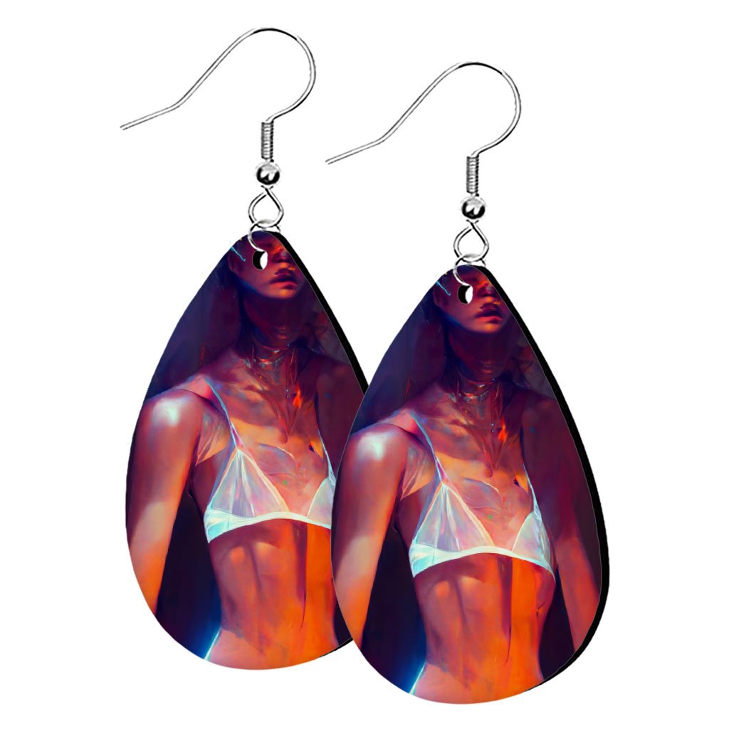 Cool Supermodel Art Earrings – Futuristic Earrings | Shopamericaio
