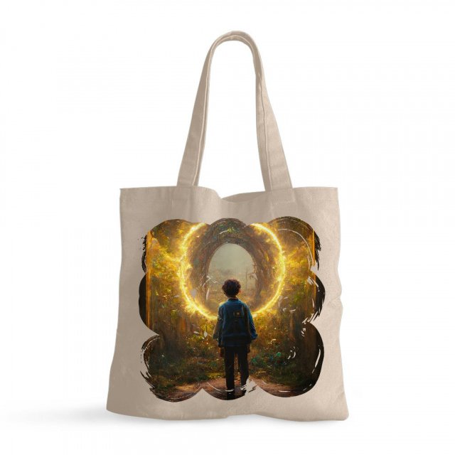 Fairy Land Fantasy Art Small Tote Bag – Magical Forest Shopping Bag