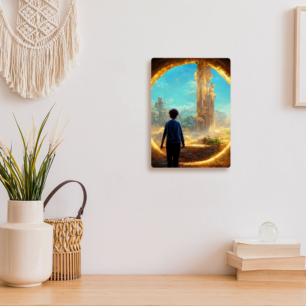 Mystical Fantasy World Art Metal Photo Prints – Landscape Decor Picture