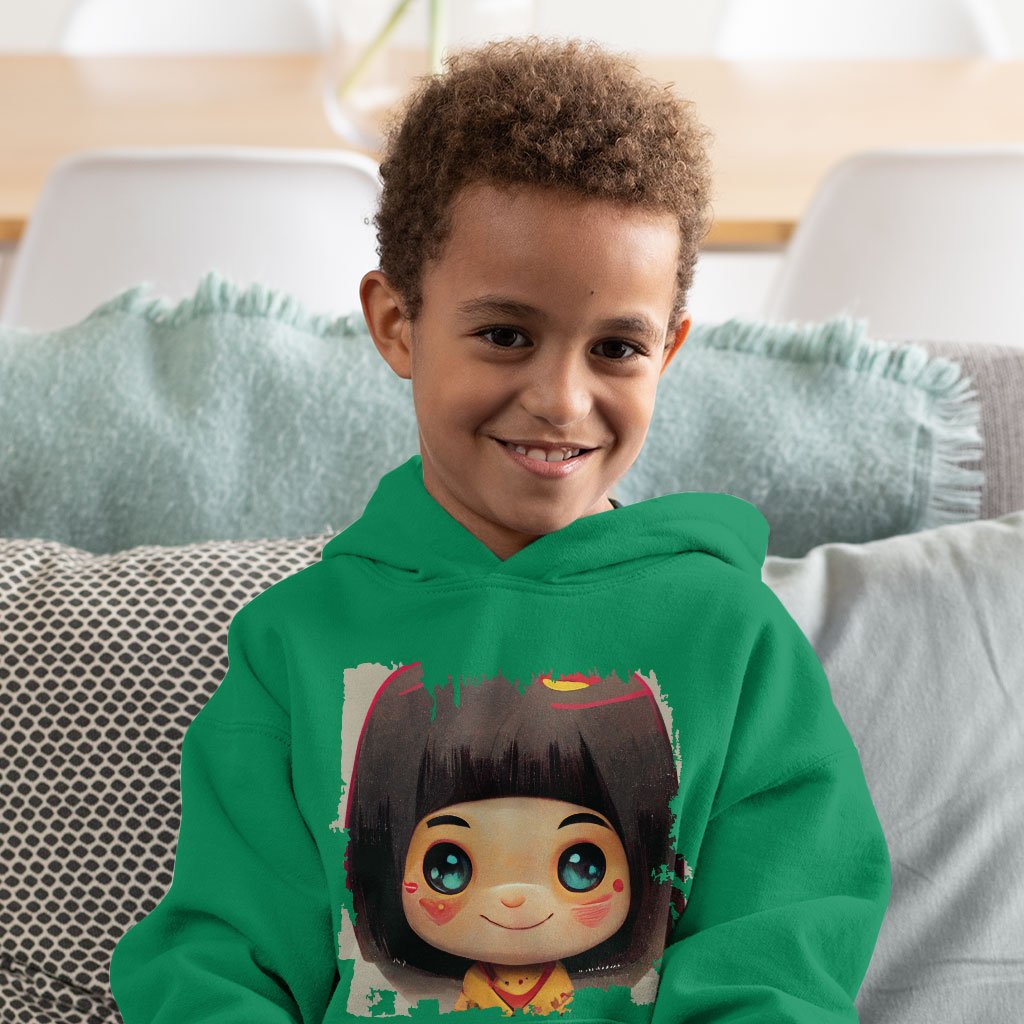 Japanese Cute Girl Toddler Hoodie – Kawaii Toddler Hooded Sweatshirt