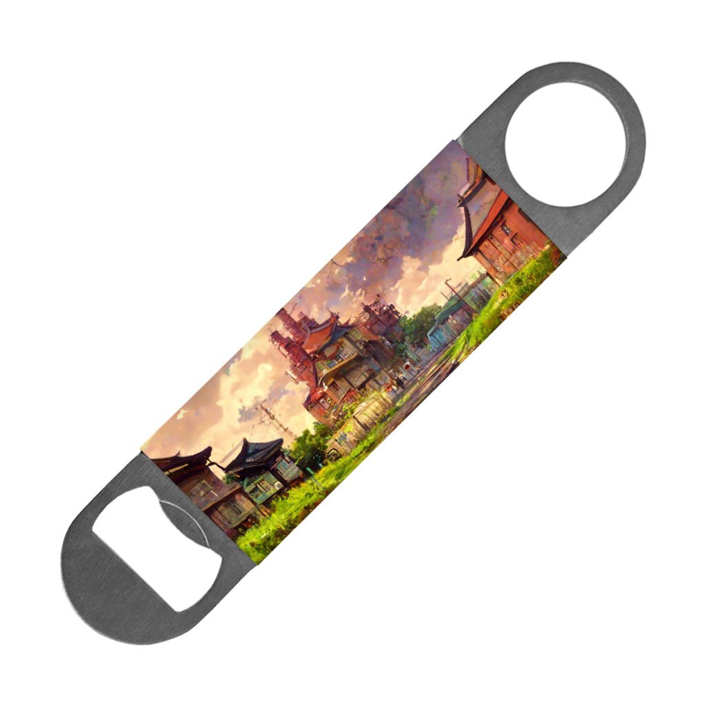 Anime City Skyline Art Bottle Opener – Painting Beer Opener | Shopamericaio
