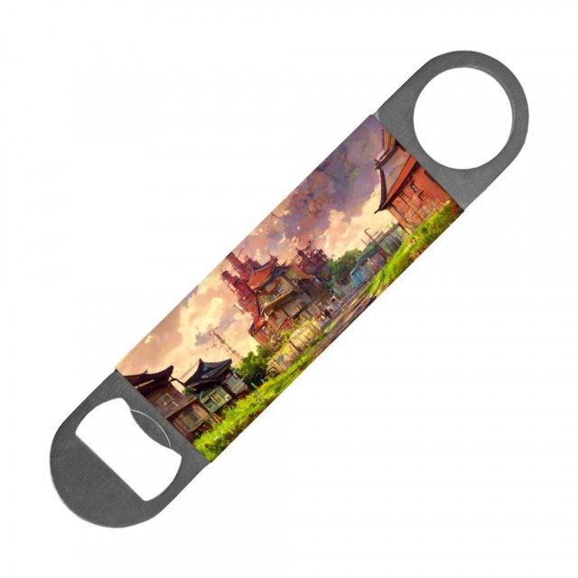 Anime City Skyline Art Bottle Opener – Painting Beer Opener | Shopamericaio