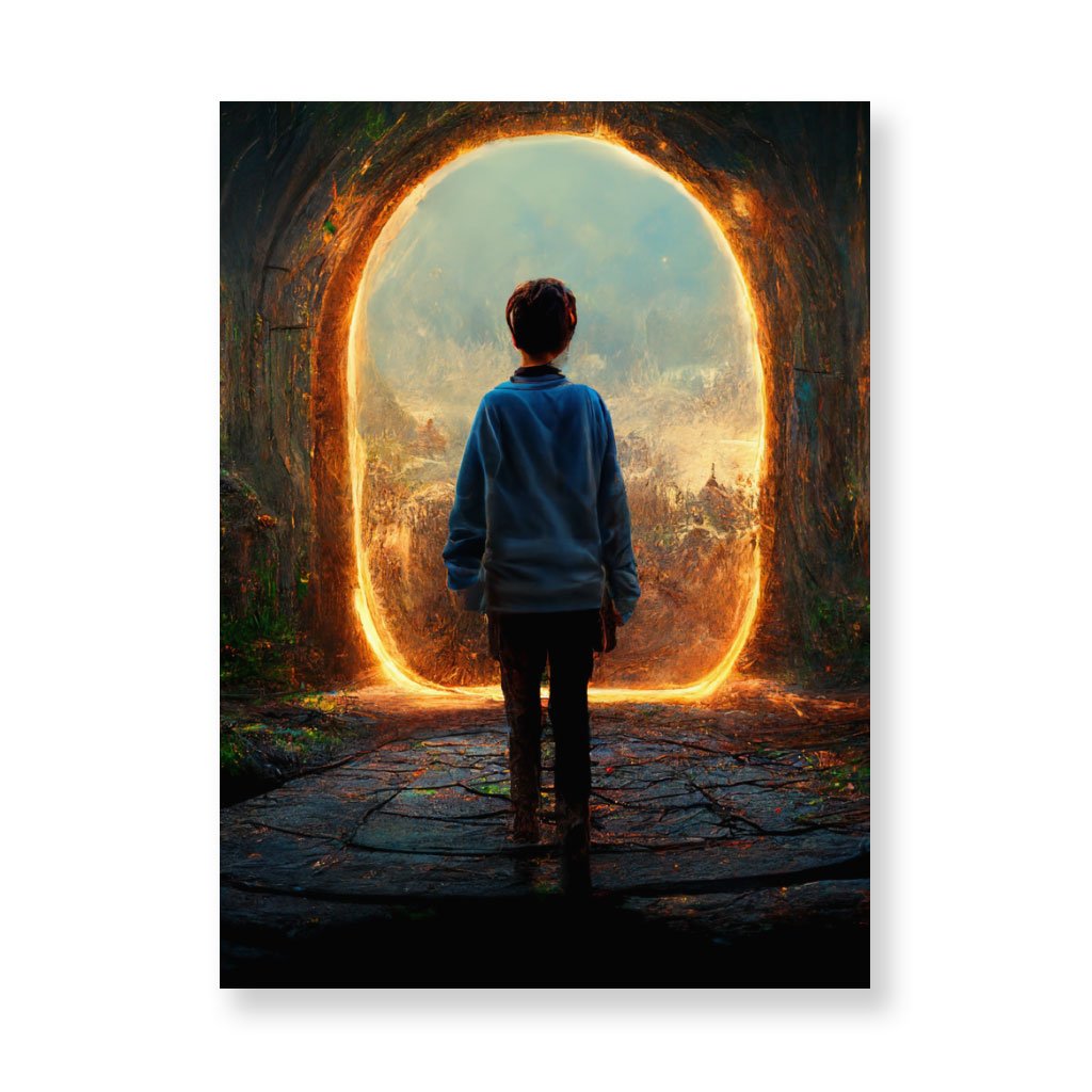 Fantasy Land Art Wall Picture – Fairy Stretched Canvas – Portal Wall Art