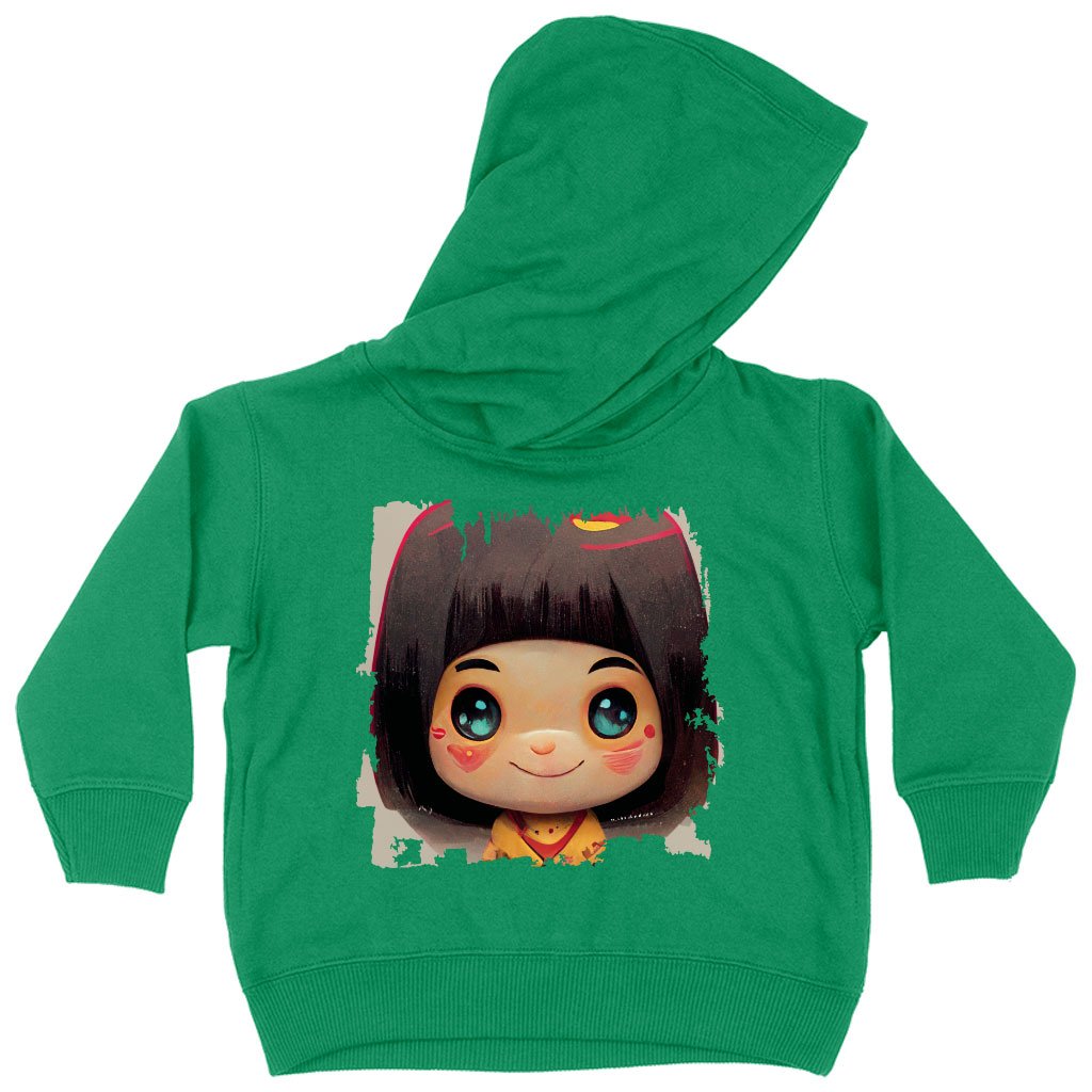 Japanese Cute Girl Toddler Hoodie – Kawaii Toddler Hooded Sweatshirt