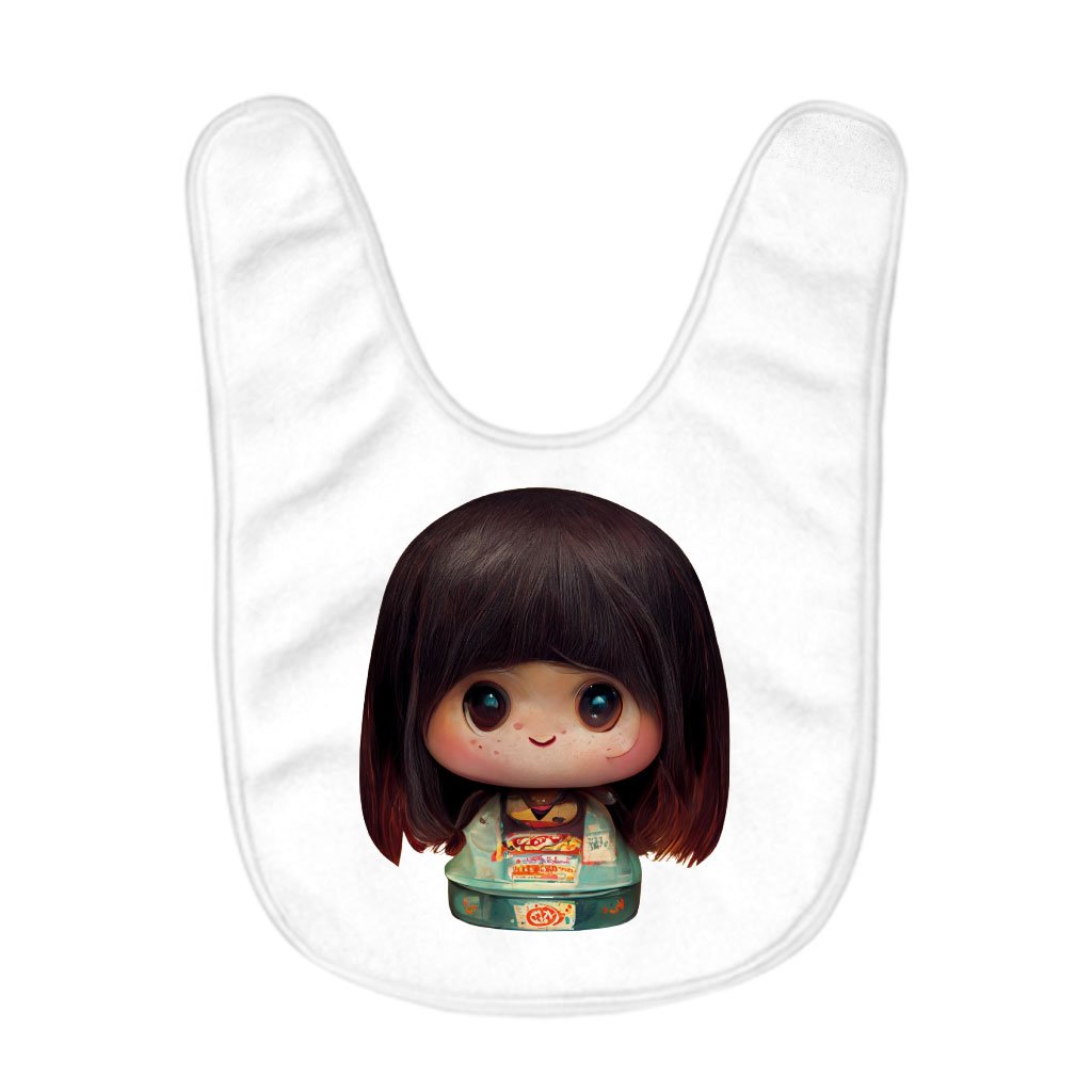 Girl Print Baby Bibs – Japanese Baby Feeding Bibs – Cute Bibs for Eating