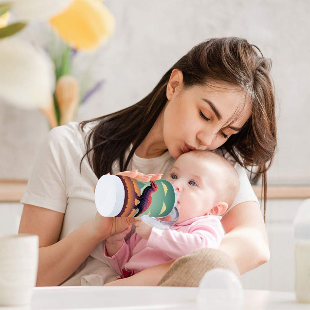 Cute Dinosaur Sippy Cup – Dino Baby Sippy Cup – Printed Sippy Cup