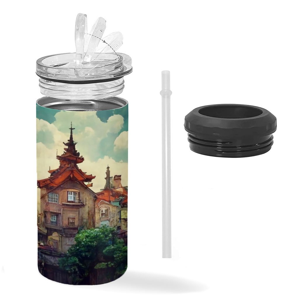 Anime City Art Insulated Slim Can Cooler – Nature Can Cooler | Shopamericaio
