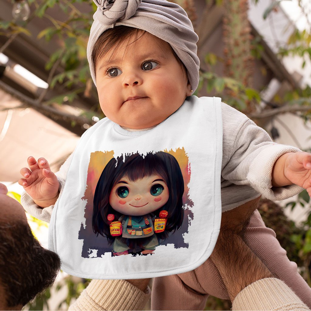Anime Girl Cute Baby Bibs – Anime Print Baby Feeding Bibs | Shopamericaio