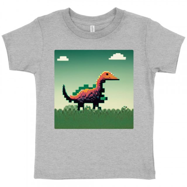 Cute Dinosaur Toddler T-Shirt – Retro Kids’ T | Kawaii Baby Girl Toddler T-Shirt