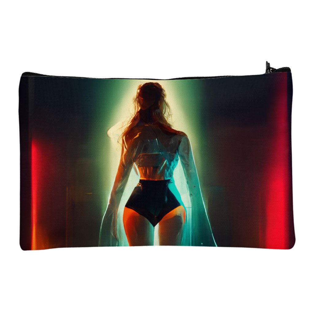 Fashion Model Art Makeup Bag – Fantasy Cosmetic Bag – Printed Makeup Pouch