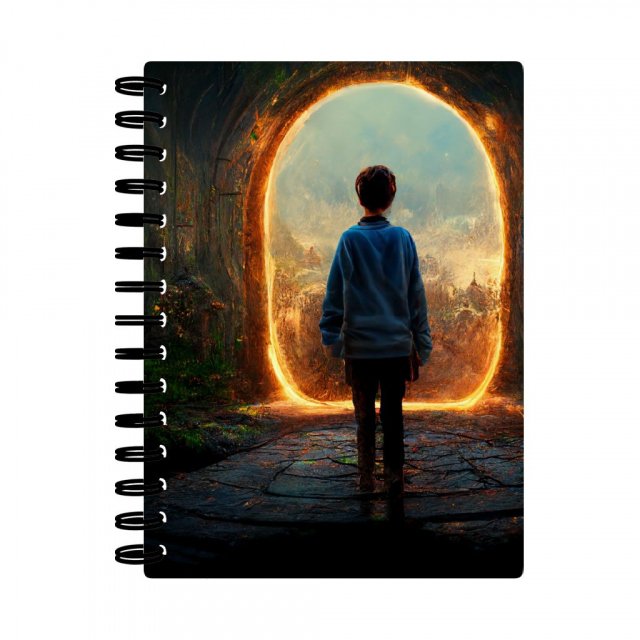 Fantasy Land Art Spiral Notebook – Fairy Notebook – Portal Notebook