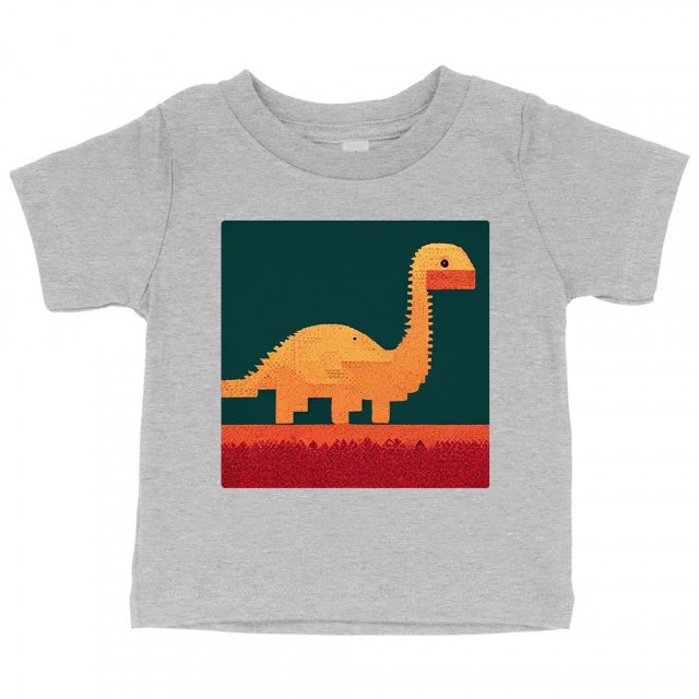 Dinosaurs Baby Jersey T-Shirt – 8 Bit Baby T-Cute Dinosaur T | Shopamericaio