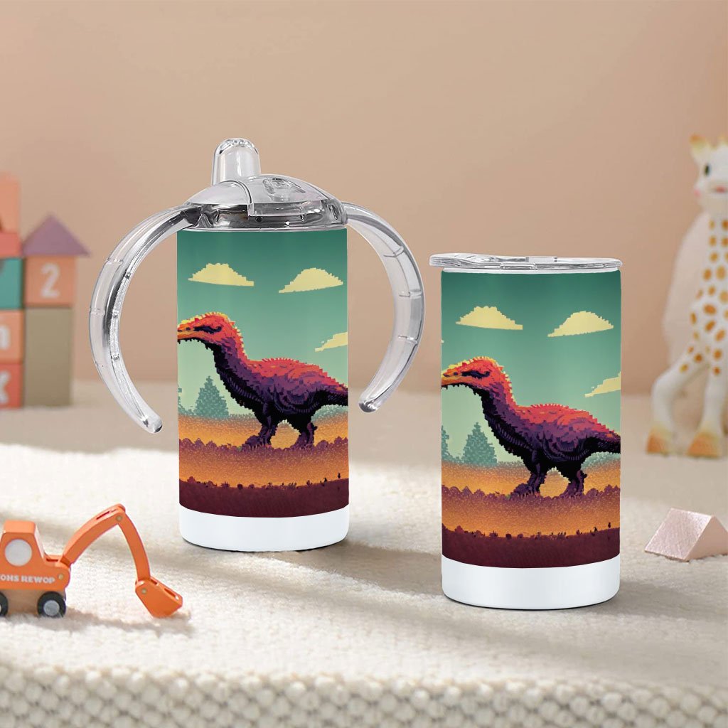 Cute Dinosaur Sippy Cup – Dino Baby Sippy Cup – Printed Sippy Cup