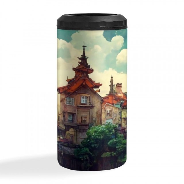 Anime City Art Insulated Slim Can Cooler – Nature Can Cooler | Shopamericaio