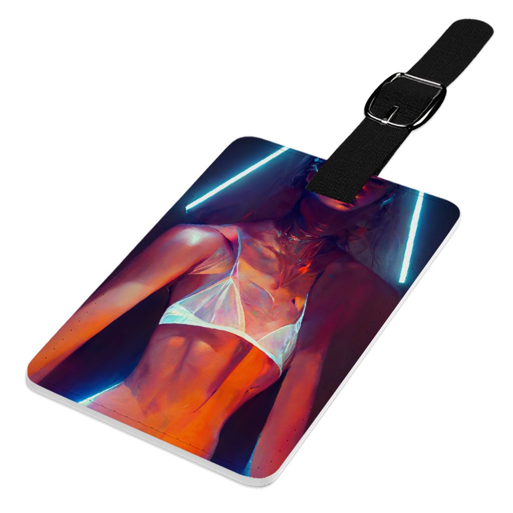 Cool Supermodel Art Luggage – Cool Travel Bag – Futuristic Luggage