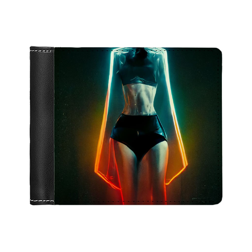 Cyberpunk Supermodel Character Art Men’s Wallet – Futuristic Wallet