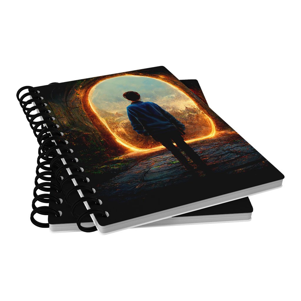Fantasy Land Art Spiral Notebook – Fairy Notebook – Portal Notebook
