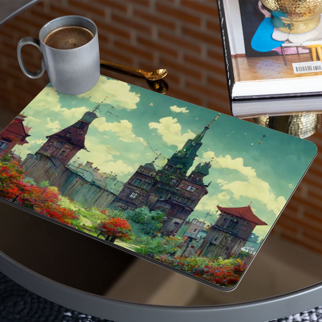 Cartoon City Art Placemats 2 PCS – Anime Placemats for Kitchen Table