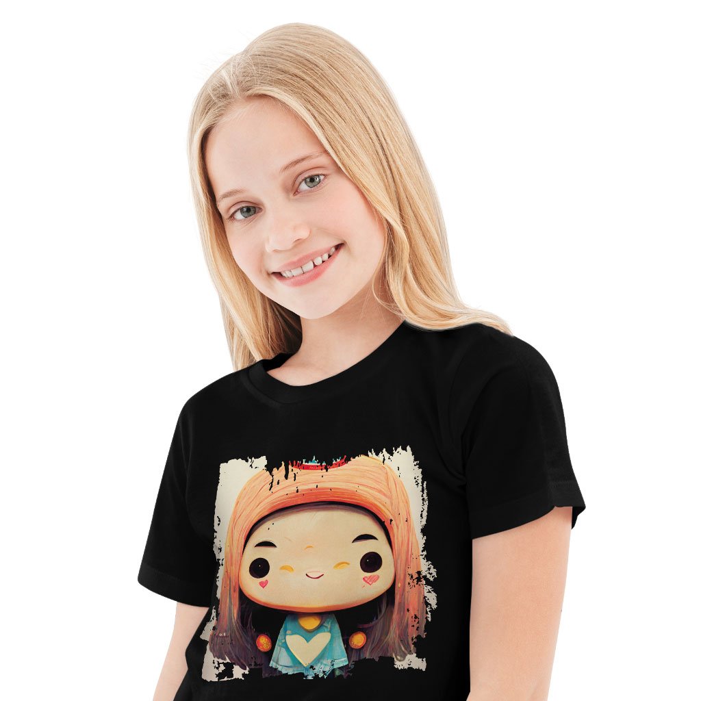 Cute Anime Girl Print Kids’ T-Shirt – Kawaii T | Shopamericaio
